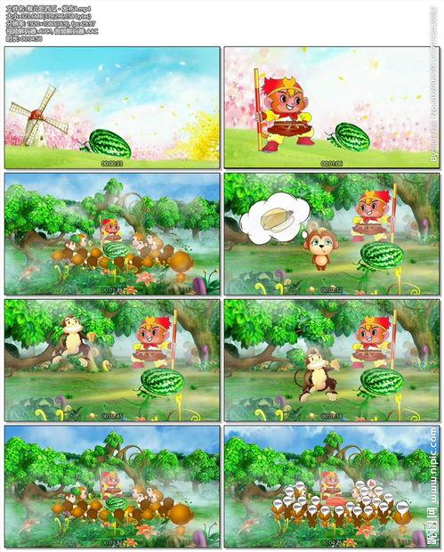猴吃瓜背景视频音乐,跟随音乐探寻欢乐之源